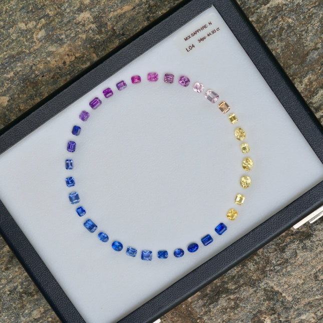 Ceylon Multi Color Sapphire - 44.93 ct