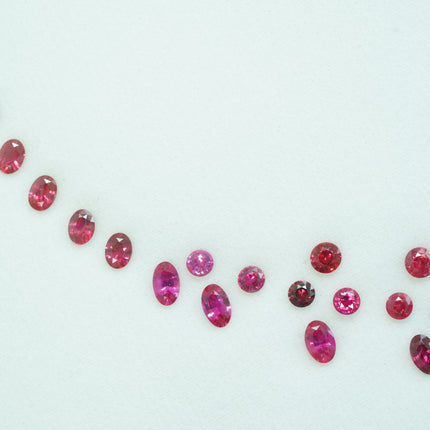 Mozombique  Unheated Ruby Layout - 16.25 ct